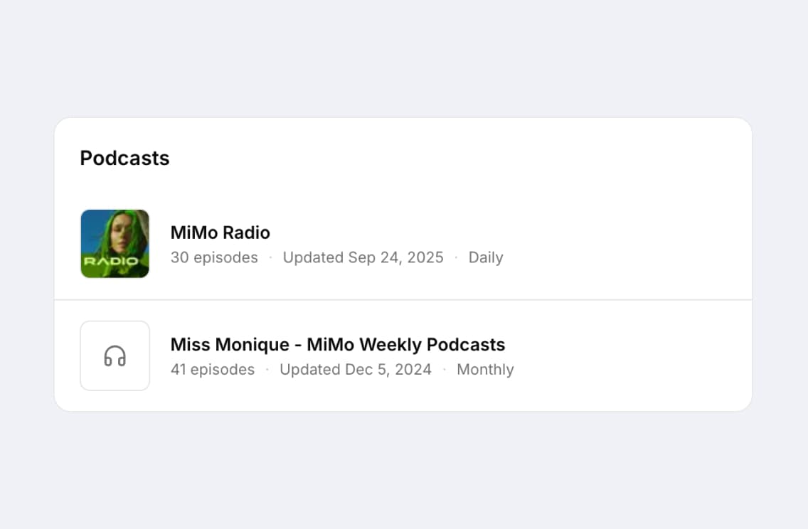 Follow the shows and radio mixes