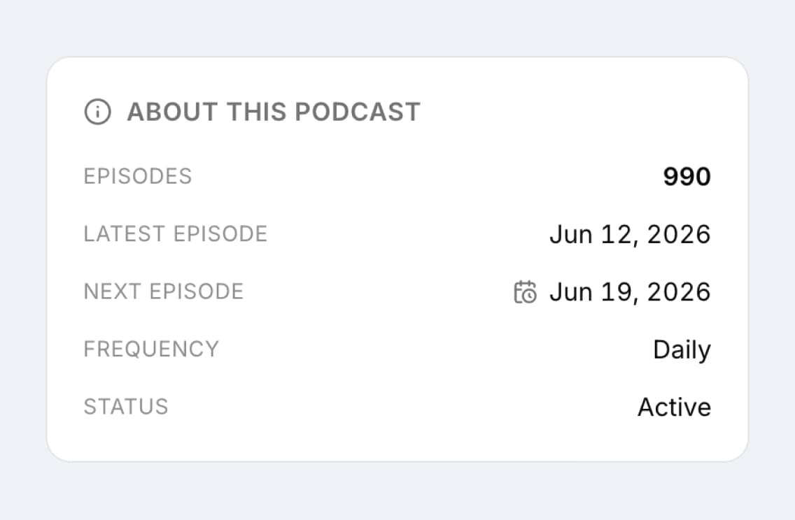 New episodes sync automatically
