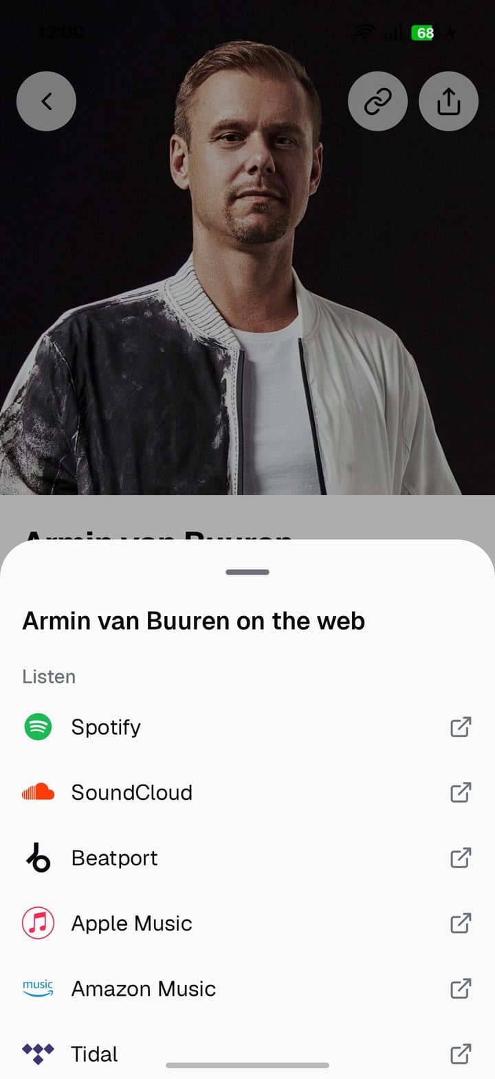 Armin van Buuren on the web: Spotify, SoundCloud, Beatport, Apple Music and more