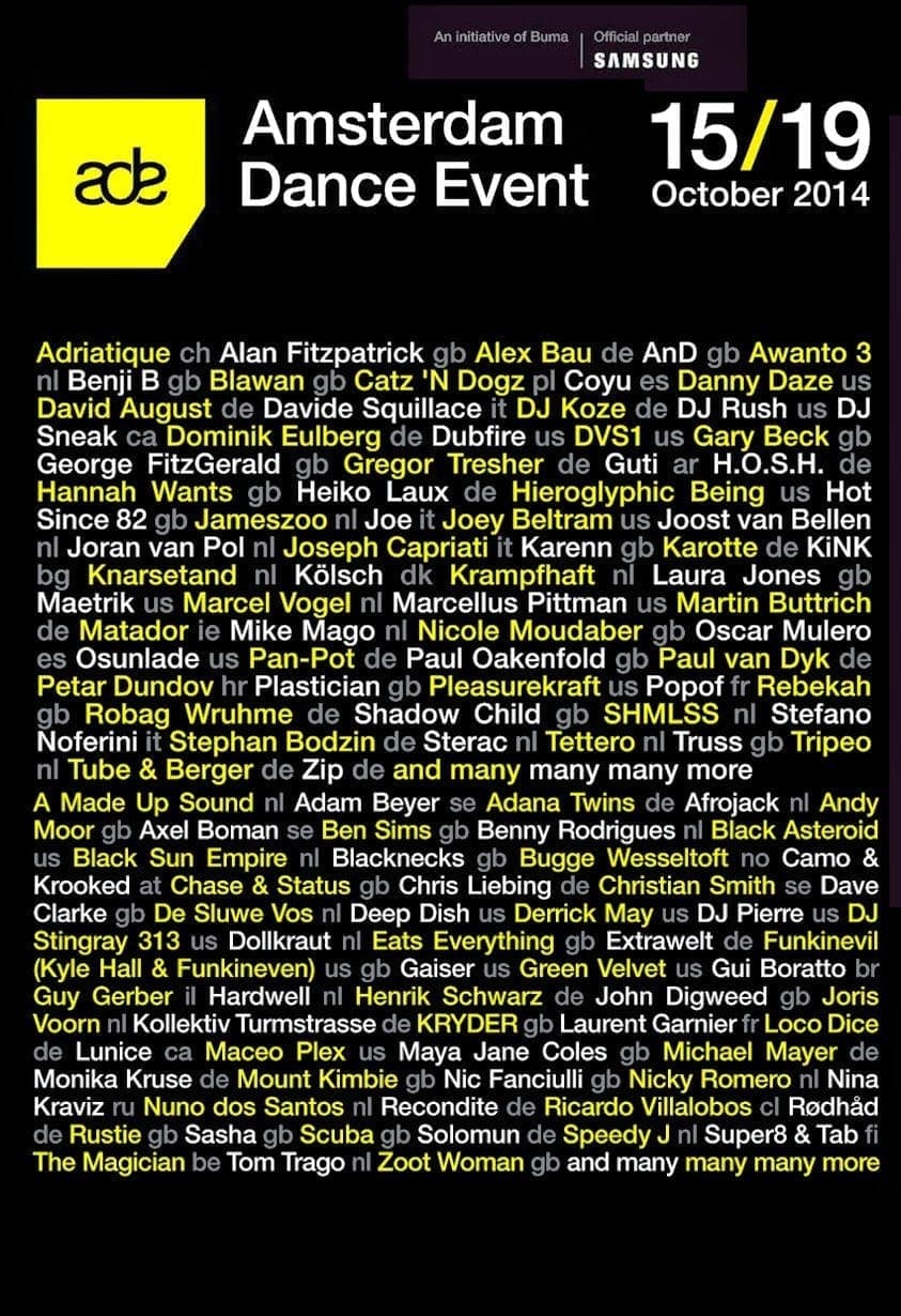 Amsterdam Dance Event 2014