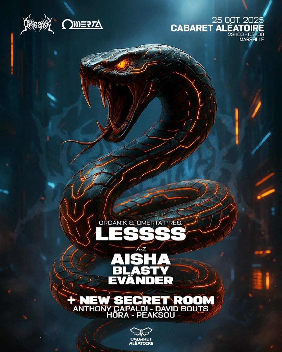 Organïk X Omerta: LESSSS, Aisha & More