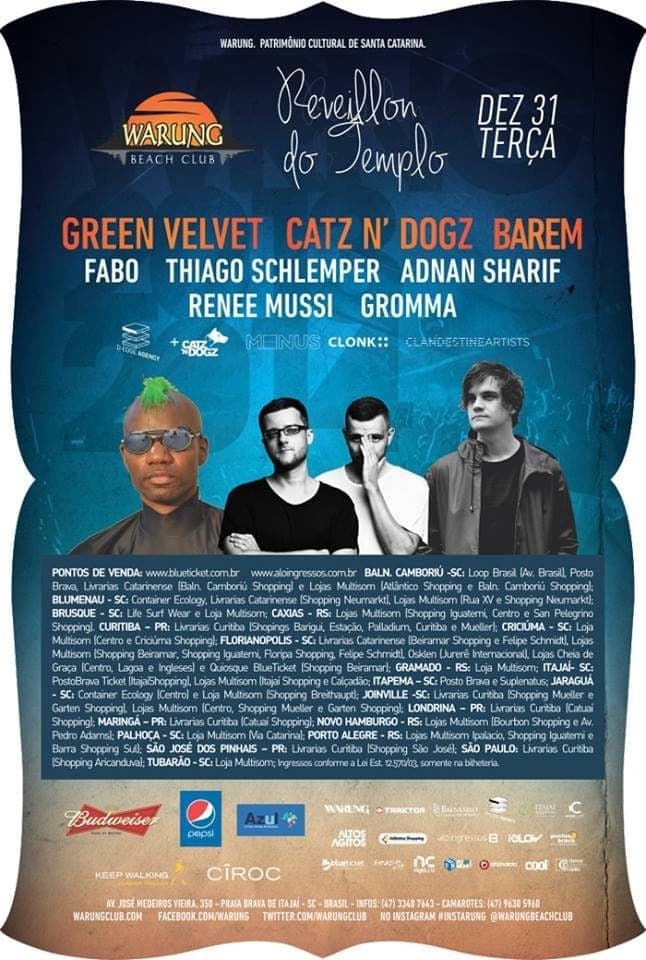 Reveillon with Green Velvet + Catz n Dogz + Barem