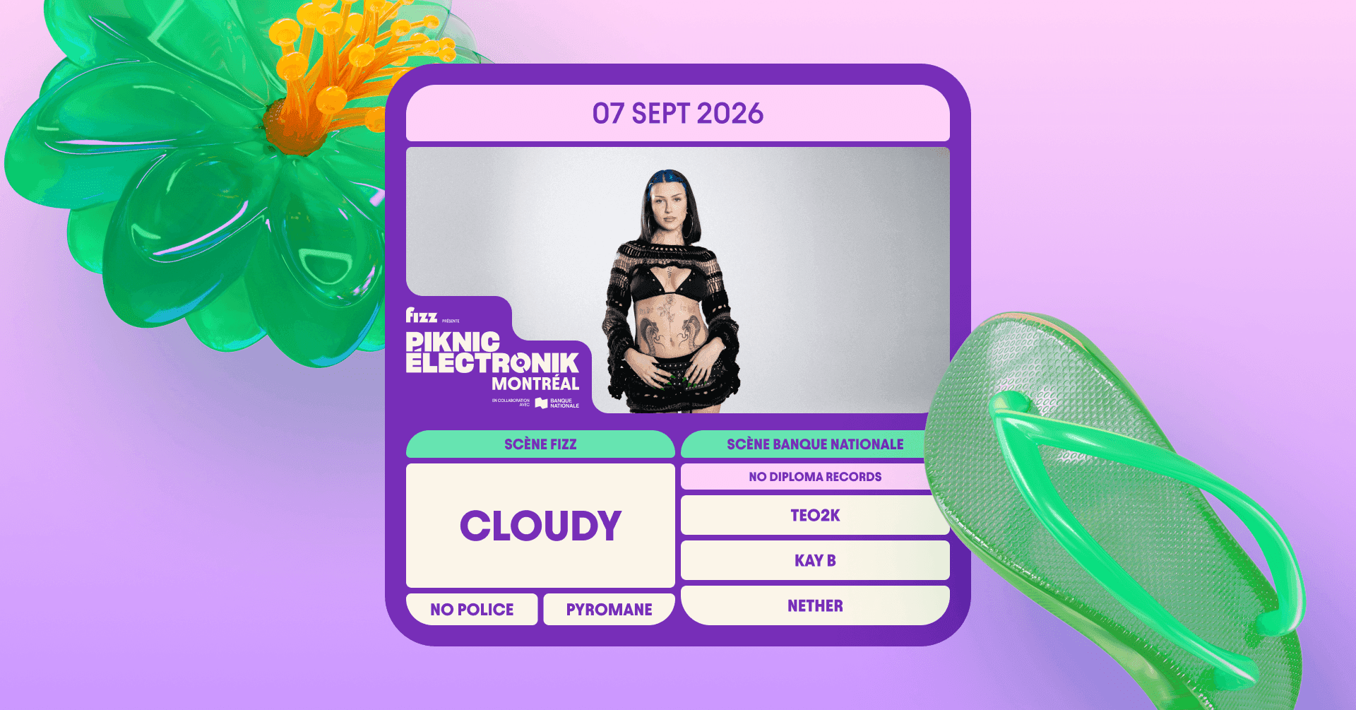 Piknic Électronik MTL #15: Cloudy / No Diploma Records