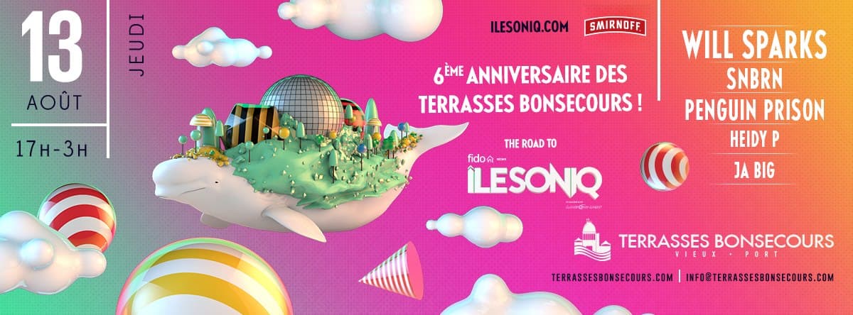 LANCEMENT ILESONIQ - WILL SPARKS + SNBRN + PENGUIN PRINSON et +