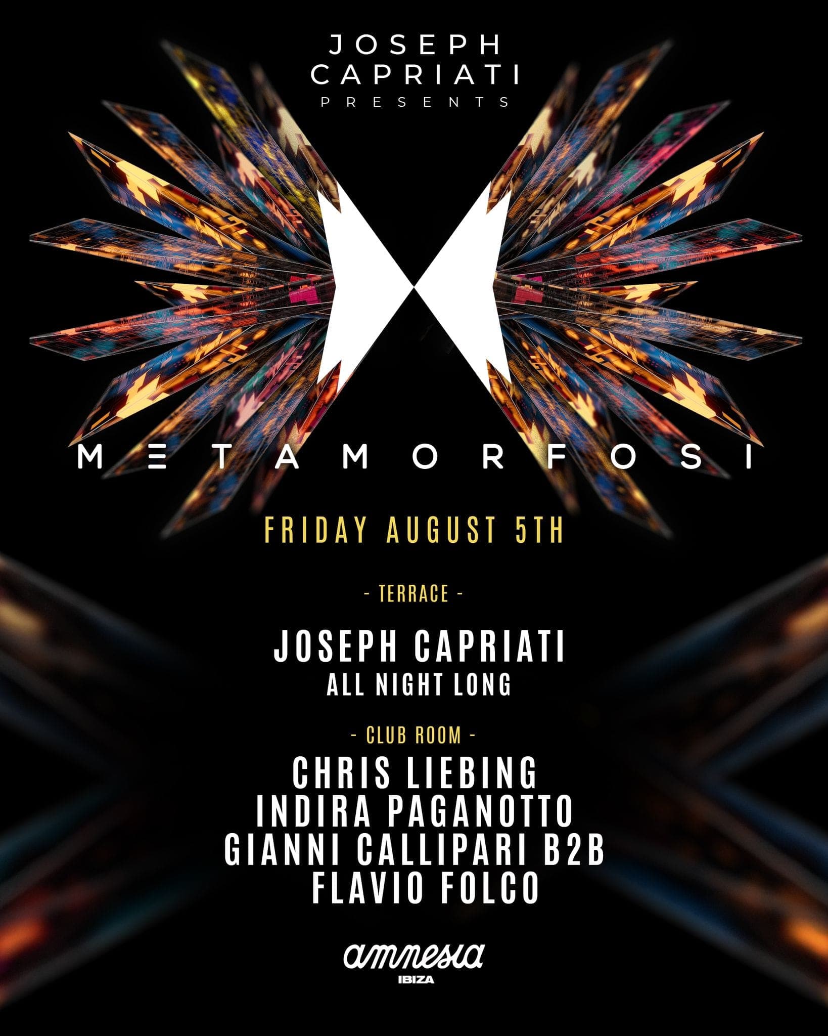 Joseph Capriati pres. Metamorfosi (August 5th)