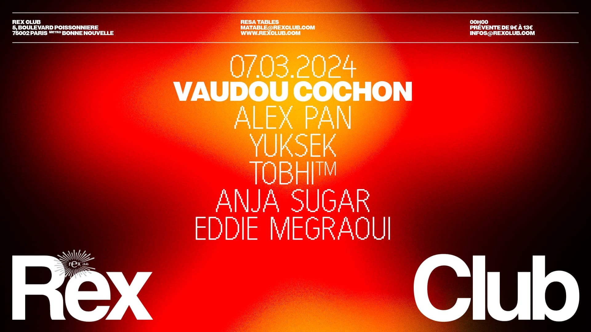 Vaudou Cochon: Alex Pan, Yuksek, Tobhi, Anja Sugar, Eddie Megraoui