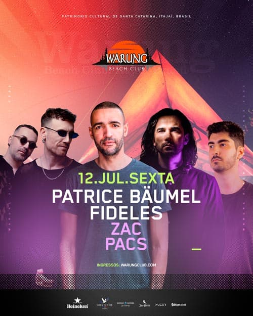Warung Beach Club with Patrice Bäumel, Fideles, ZAC, PACS