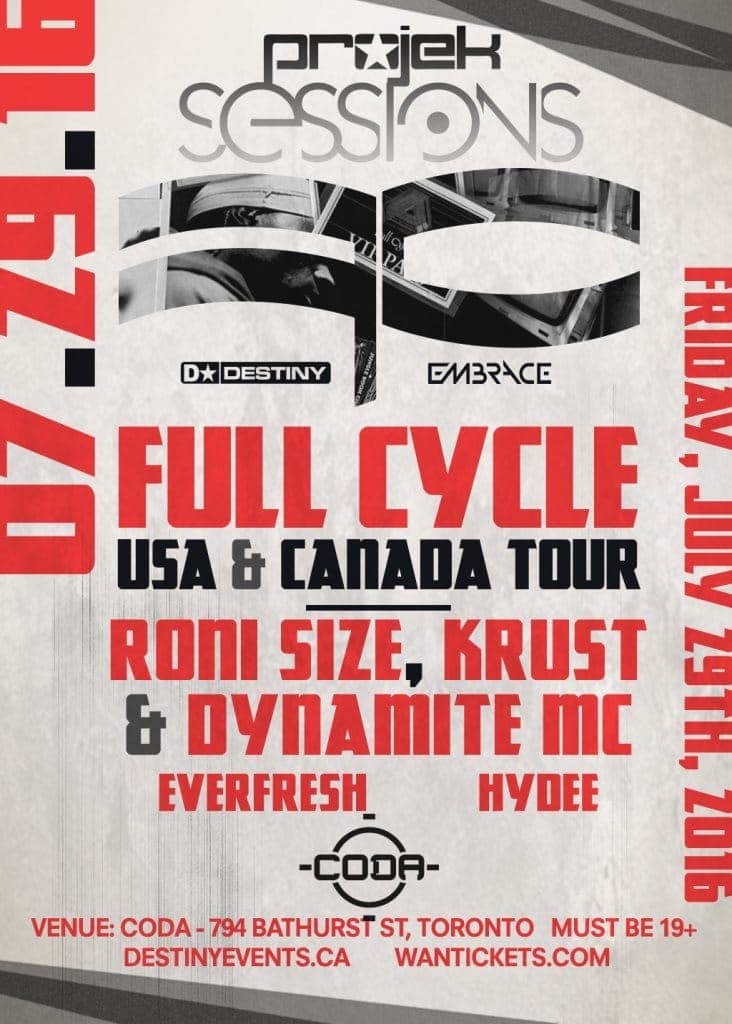 Projek: Full Cycle with Roni Size, DJ Krust, & Dynamite MC