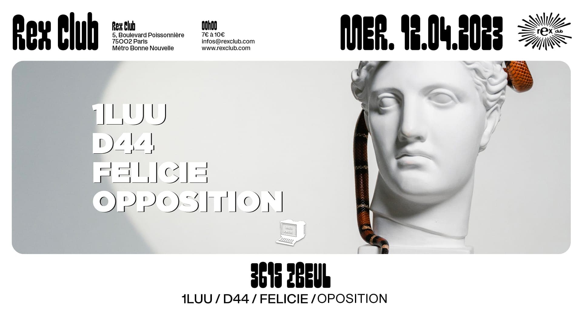 3615 ZBEUL: 1luu, D44, FELICIE, OPOSITION
