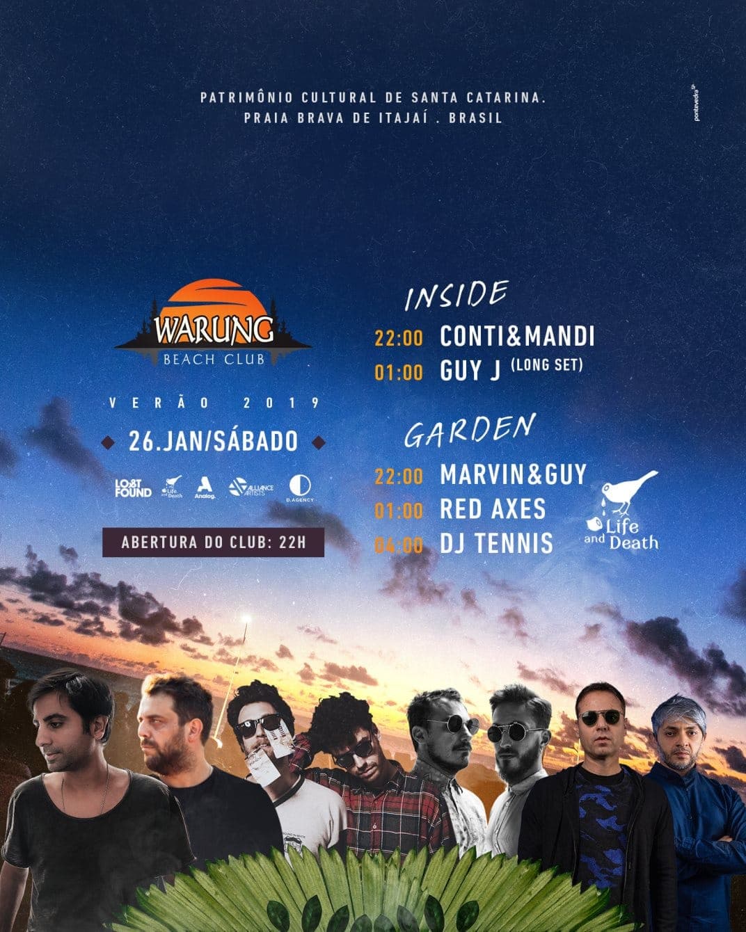 Warung presents Guy J (Long set) Life and Death Showcase (DJ Tennis, Red Axes, Marvin