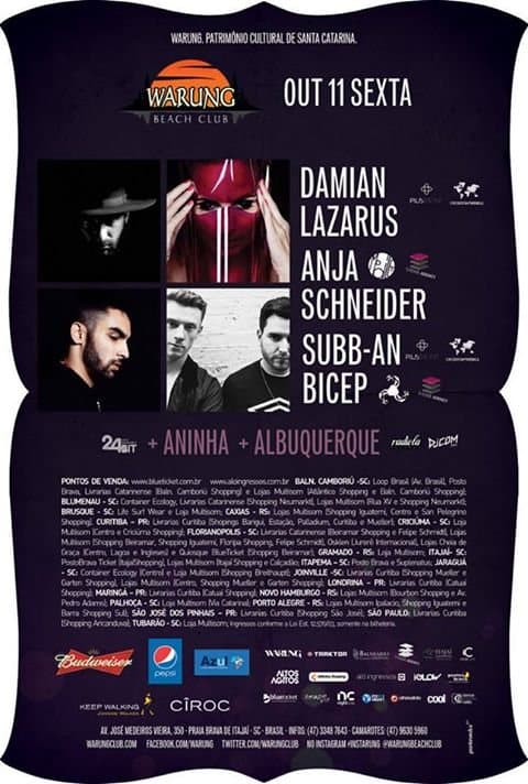 Damian Lazarus + Subb-An + Anja Schneider + Bicep