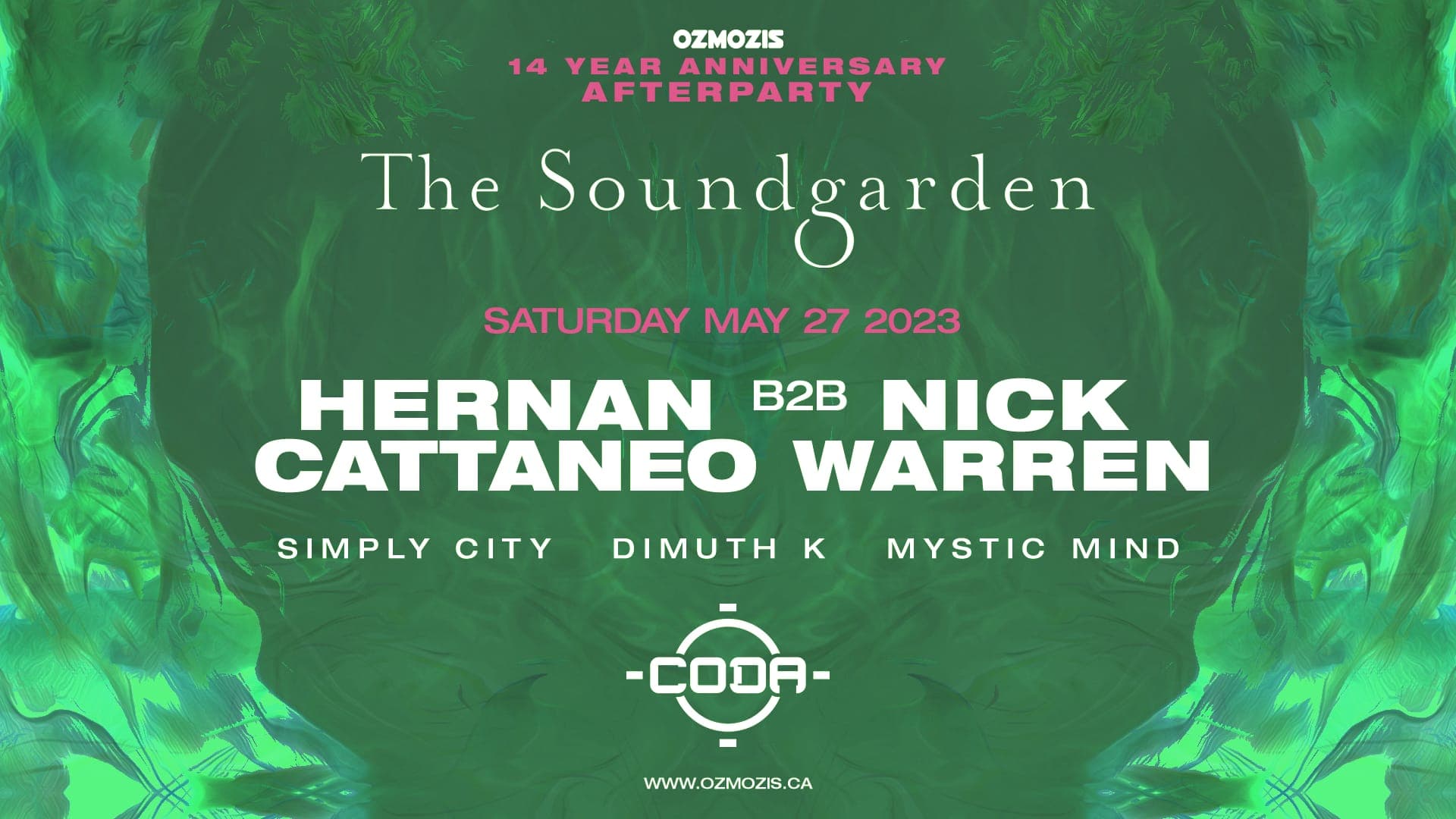 Ozmozis presents The Soundgarden AFTERPARTY