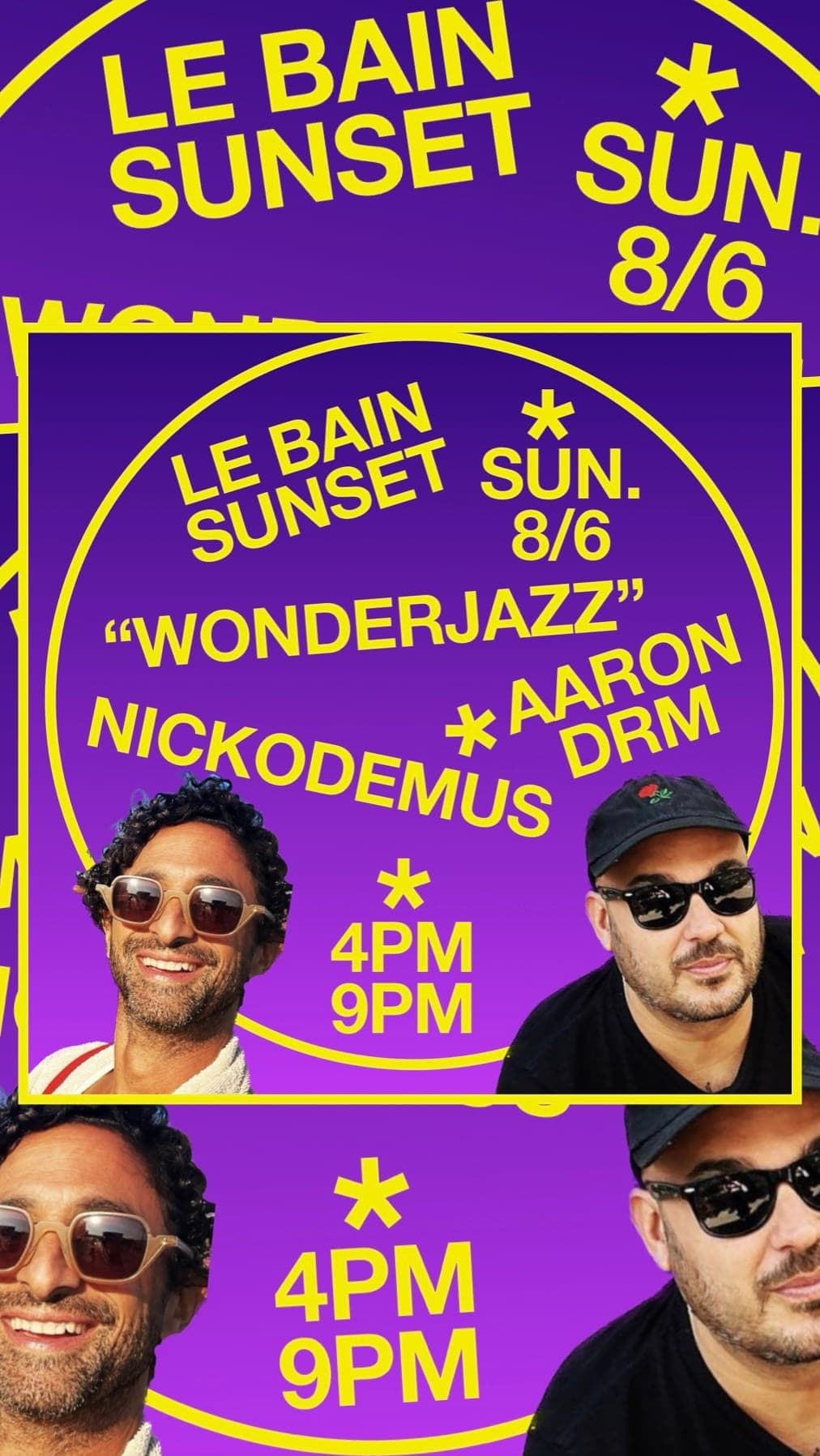 Le Bain Sunset with Nickodemus & Aaron DRM