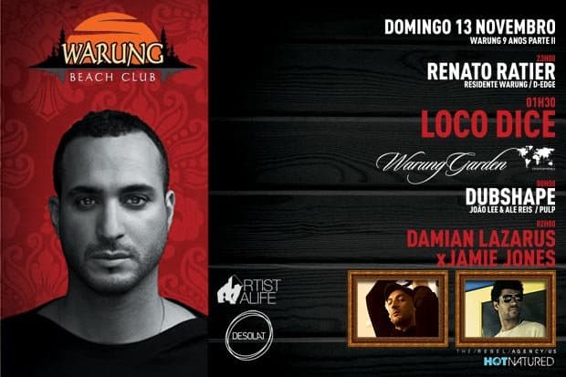 Warung 09 Years Celebration Part 2 with Loco Dice, Jamie Jones & Damian Lazarus