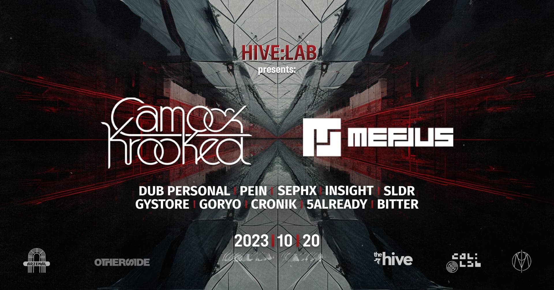 HIVE:LAB x ARZENÁL pres. Camo & Krooked - Mefjus