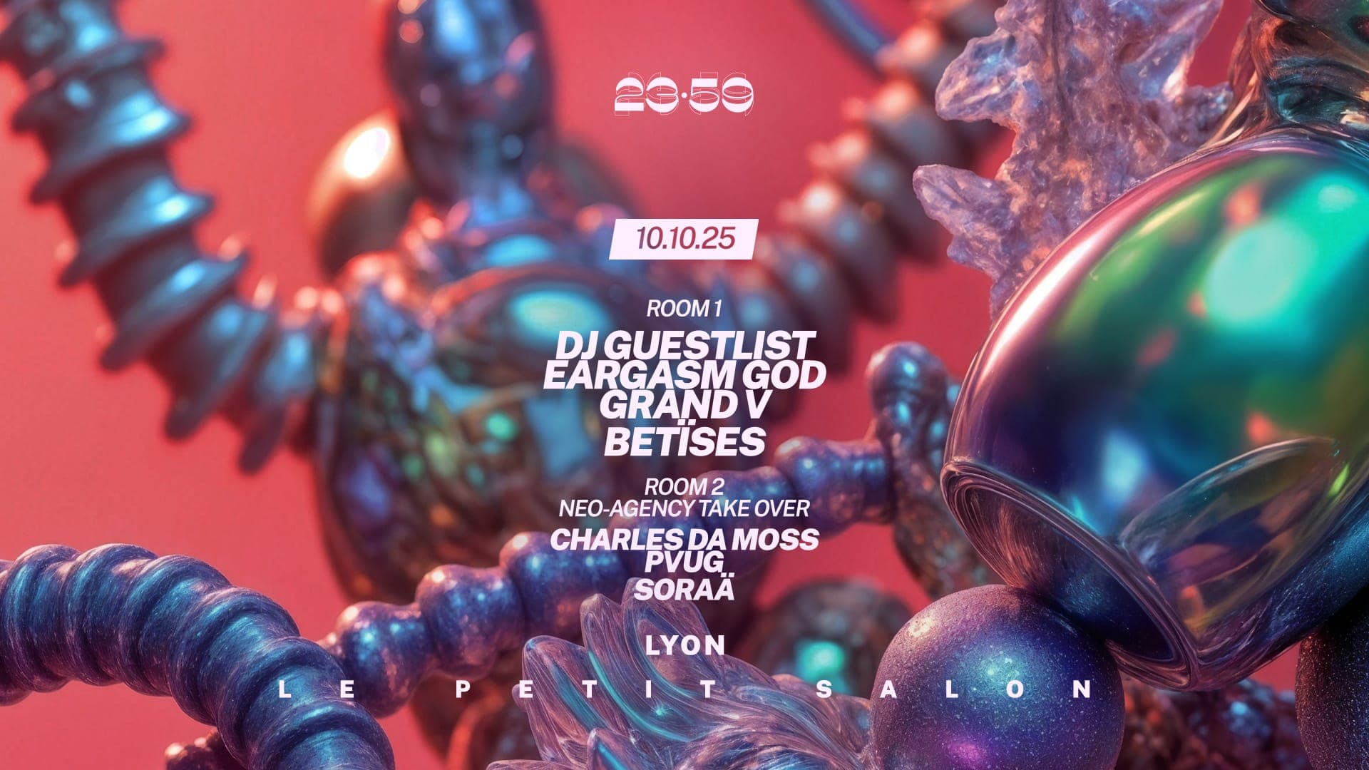 23:59 – DJ GUESTLIST, EARGASM GOD, Grand V
