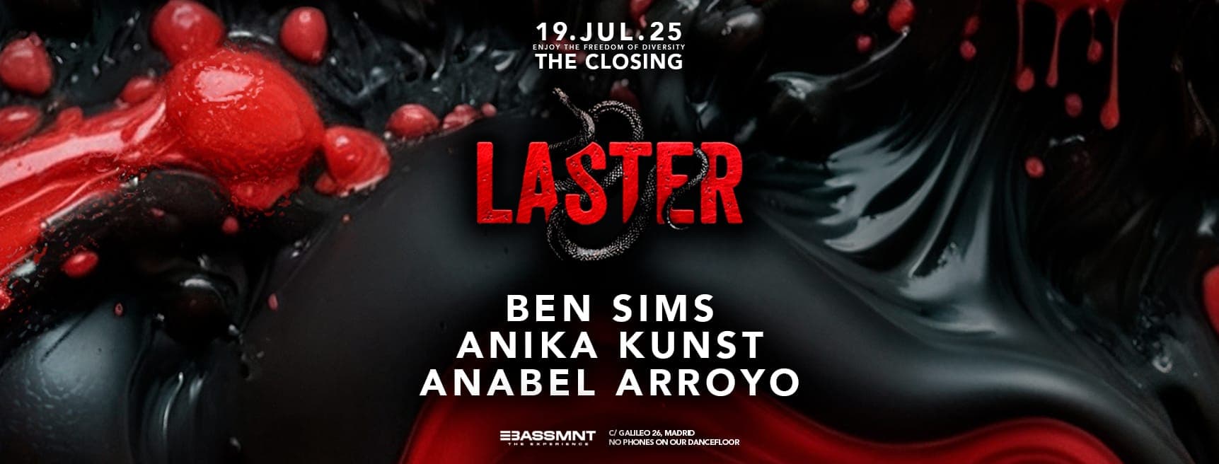 Laster Club vol. XC - THE CLOSING with Ben Sims, Anika Kunst & Anabel Arroyo