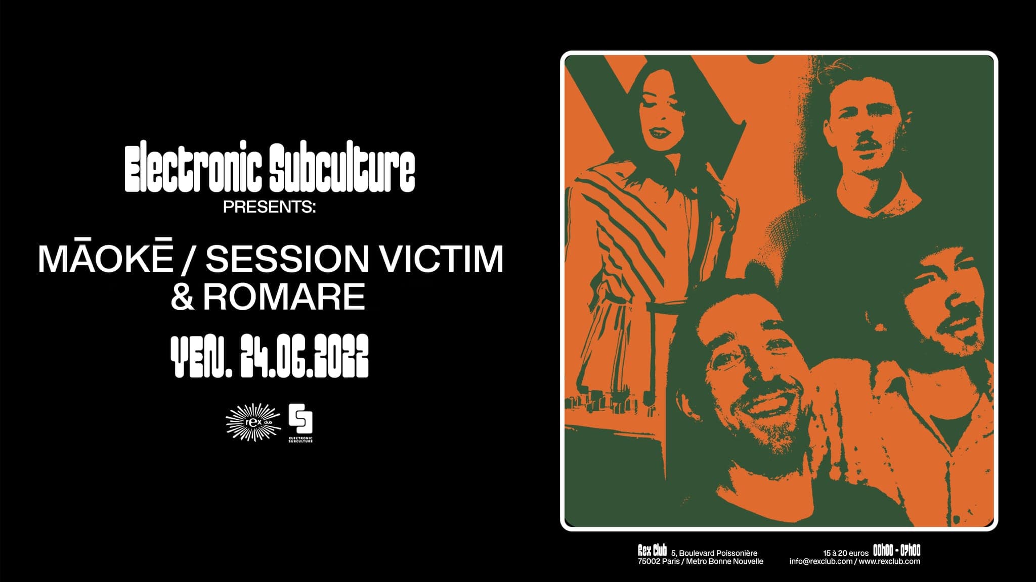 Electronic Subculture présente: Romare, Maoke, Session Victim