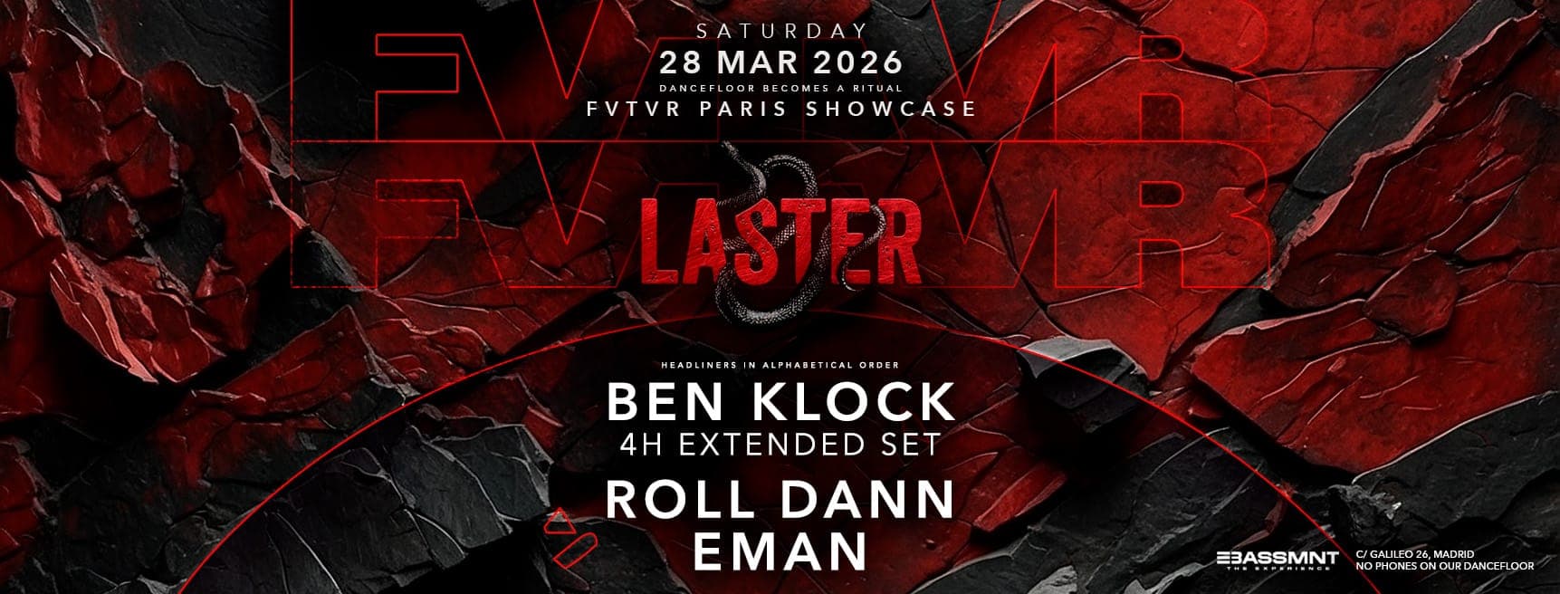 Laster Club presents FVTVR SHOWCASE with Ben Klock 4H EXTENDED SET