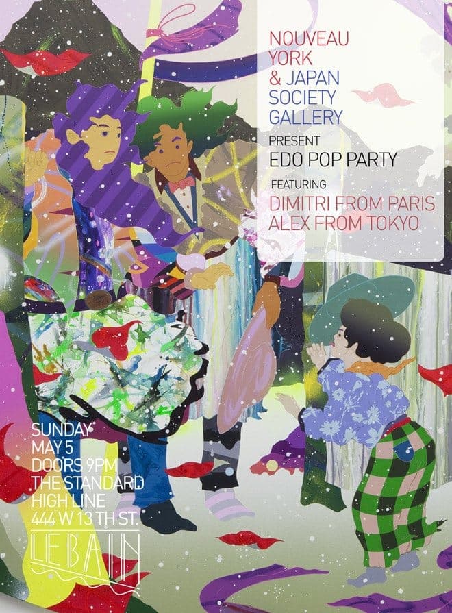 Nouveau York & Japan Society Gallery present Edo Pop Feat. Dimitri From Paris & Alex From Tokyo