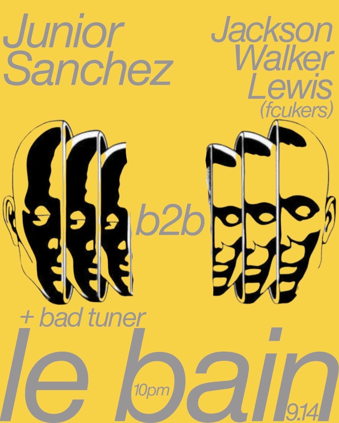 Junior Sanchez b2b Jackson Walker Lewis (fcukers) & Bad Tuner