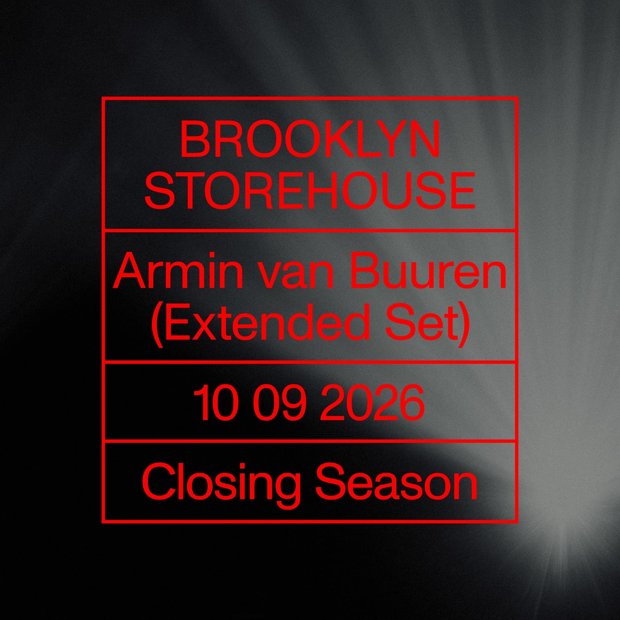 Brooklyn Storehouse: Armin van Buuren