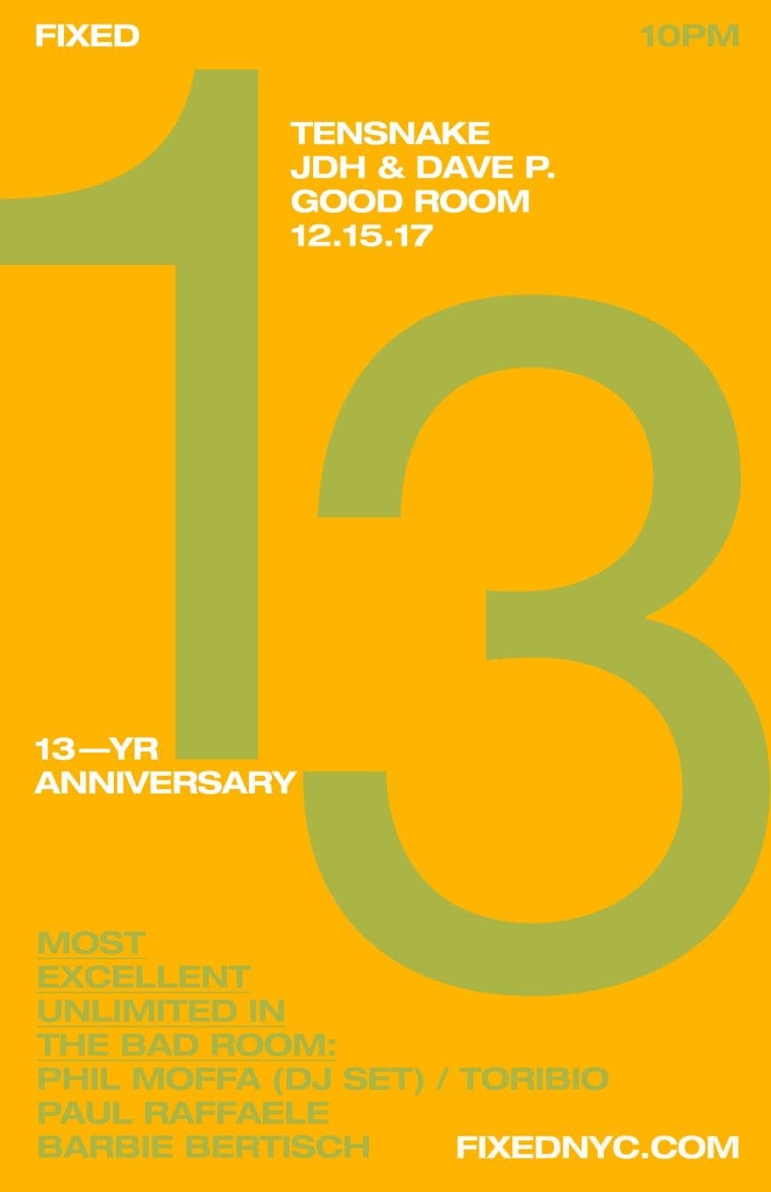 FIXED 13th Anniversary with Tensnake, Most Excellent Unlimited & More