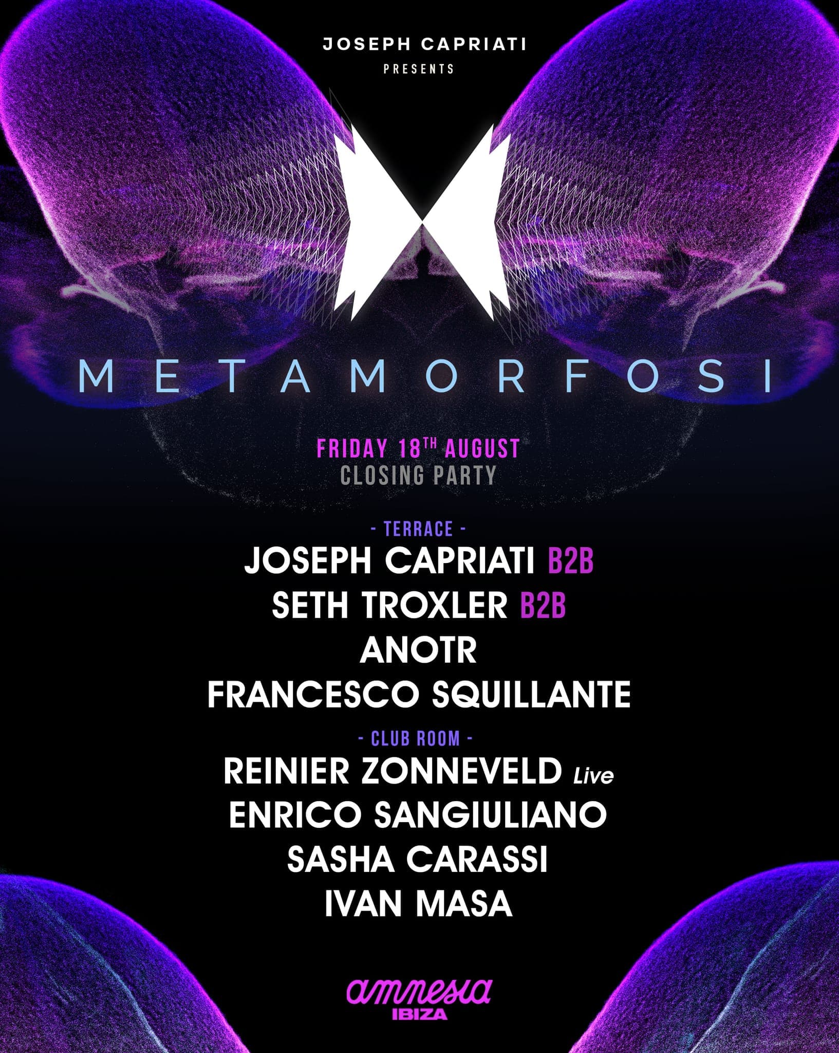 Joseph Capriati pres. Metamorfosi Closing