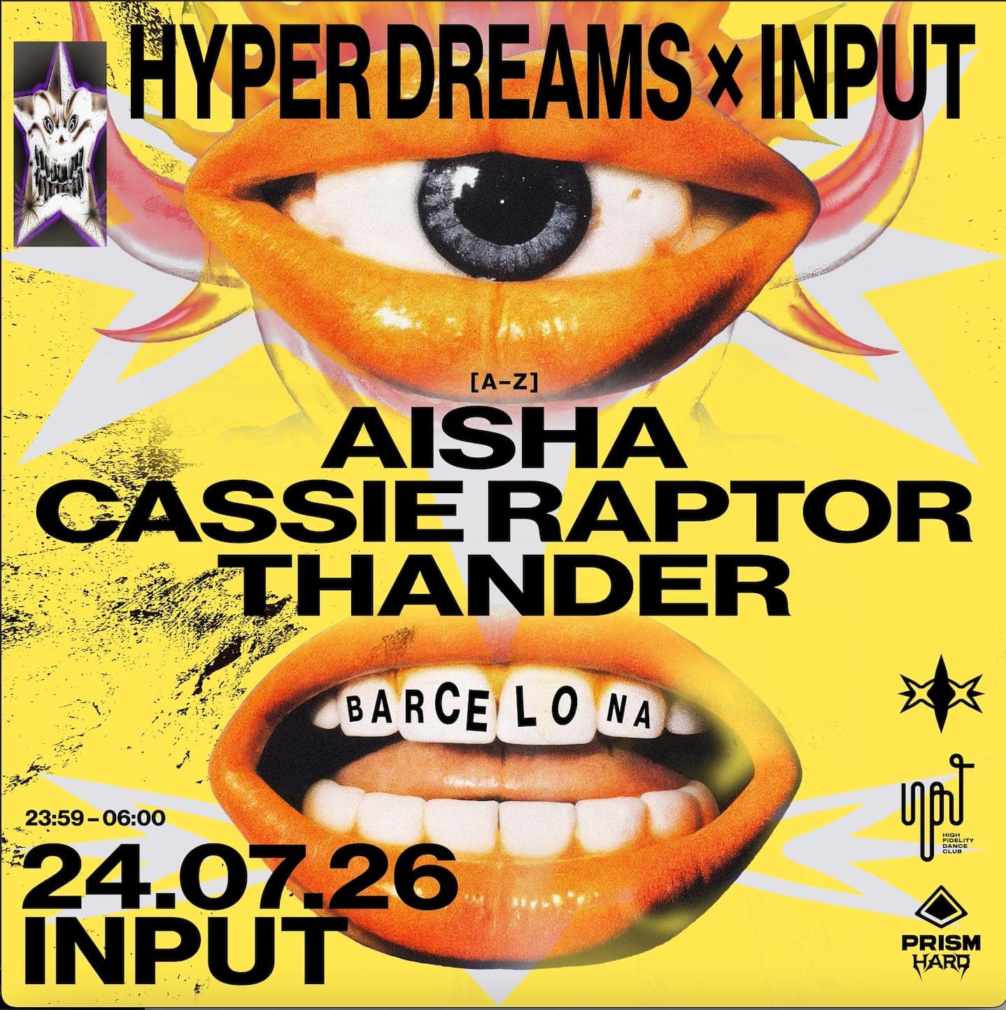 Hyper Dreams showcase with Cassie Raptor, THANDER & AISHA
