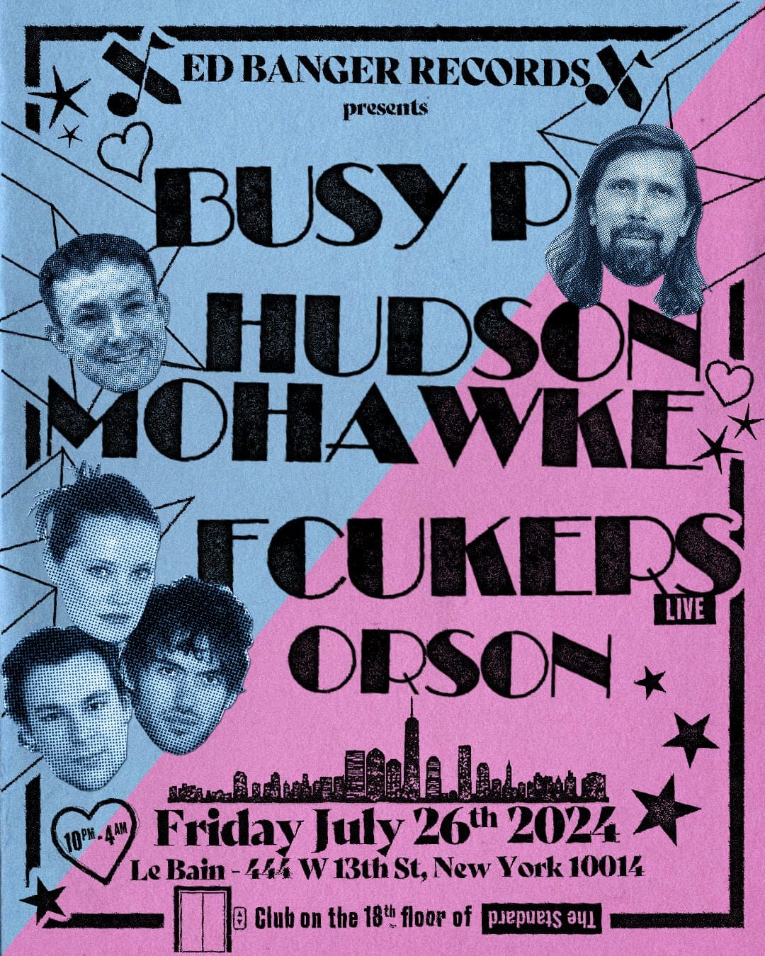 Busy P, Hudson Mohawke, Fcukers (live) & Orson