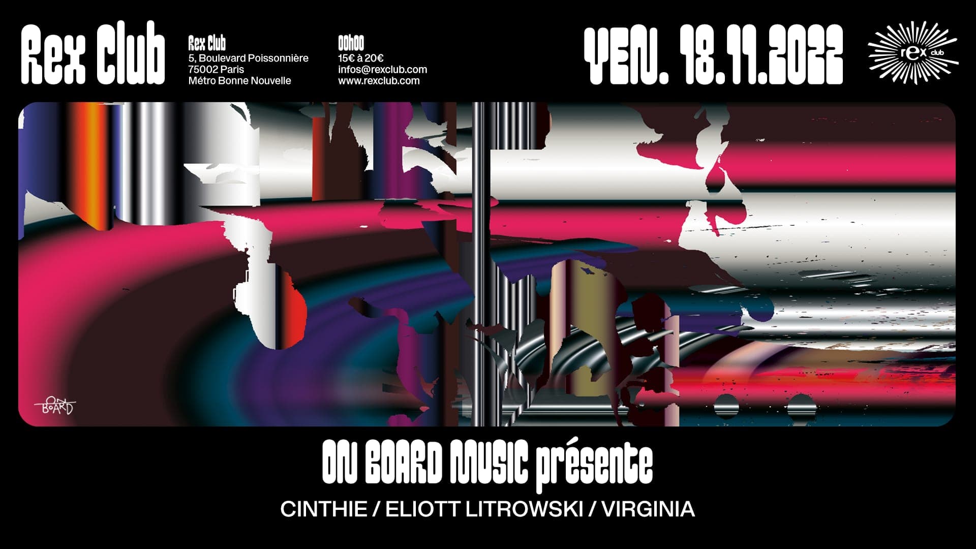 On Board Music Présente: Cinthie, Eliott Litrowski, Virginia