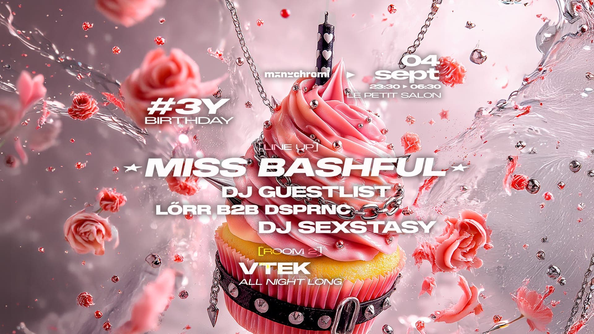 Miss Bashful, Dj Guestlist, Dj Sexstasy & More