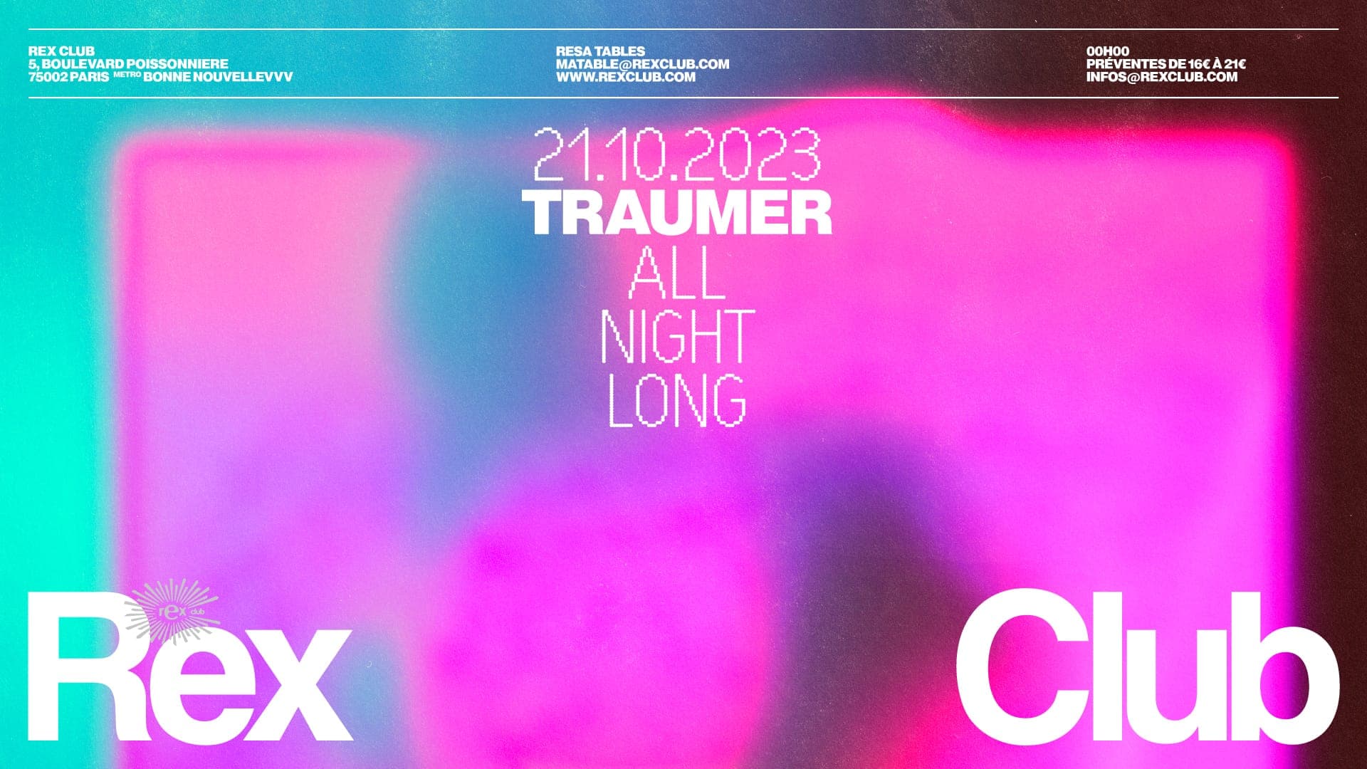 Rex Club presents Traumer All Night Long