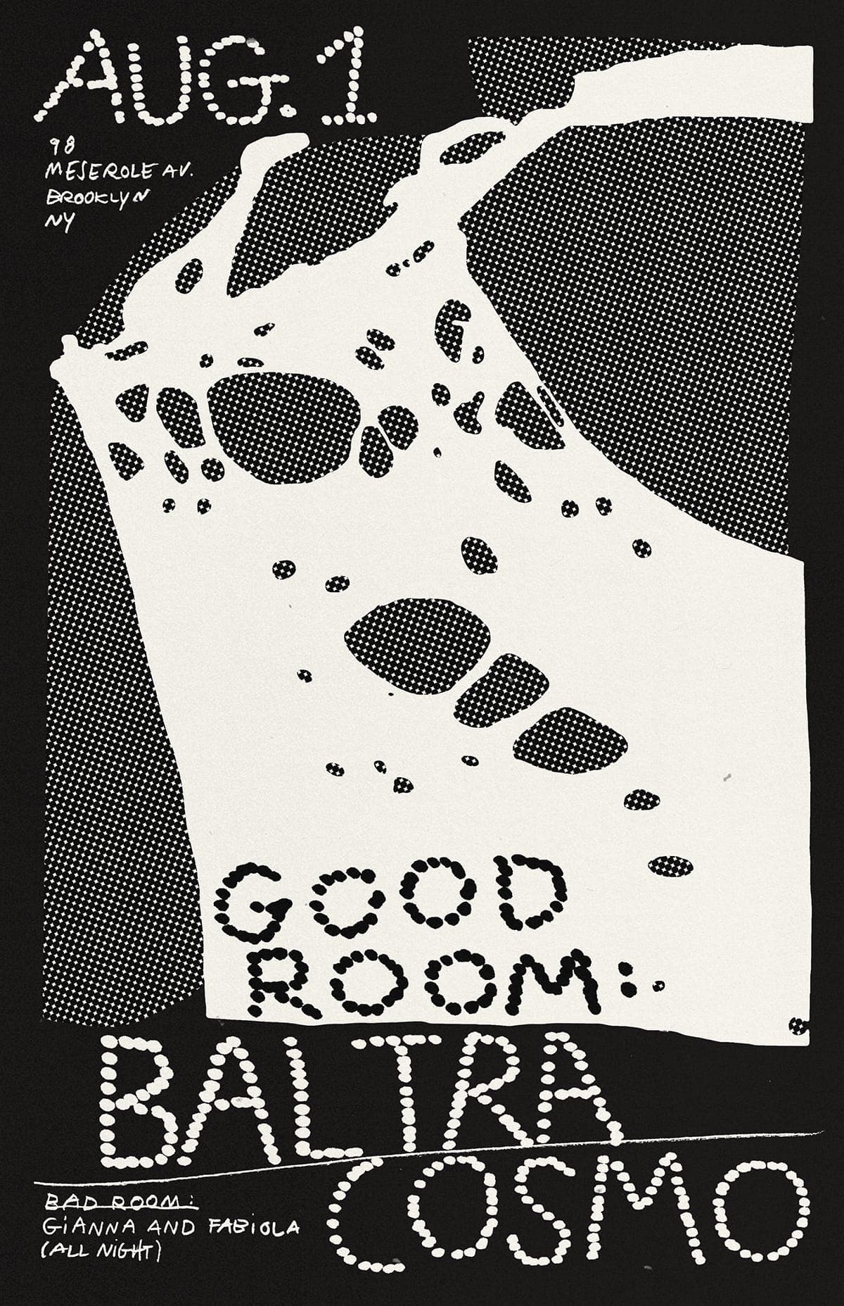 Baltra, Cosmo, Gianna and Fabiola (all night)