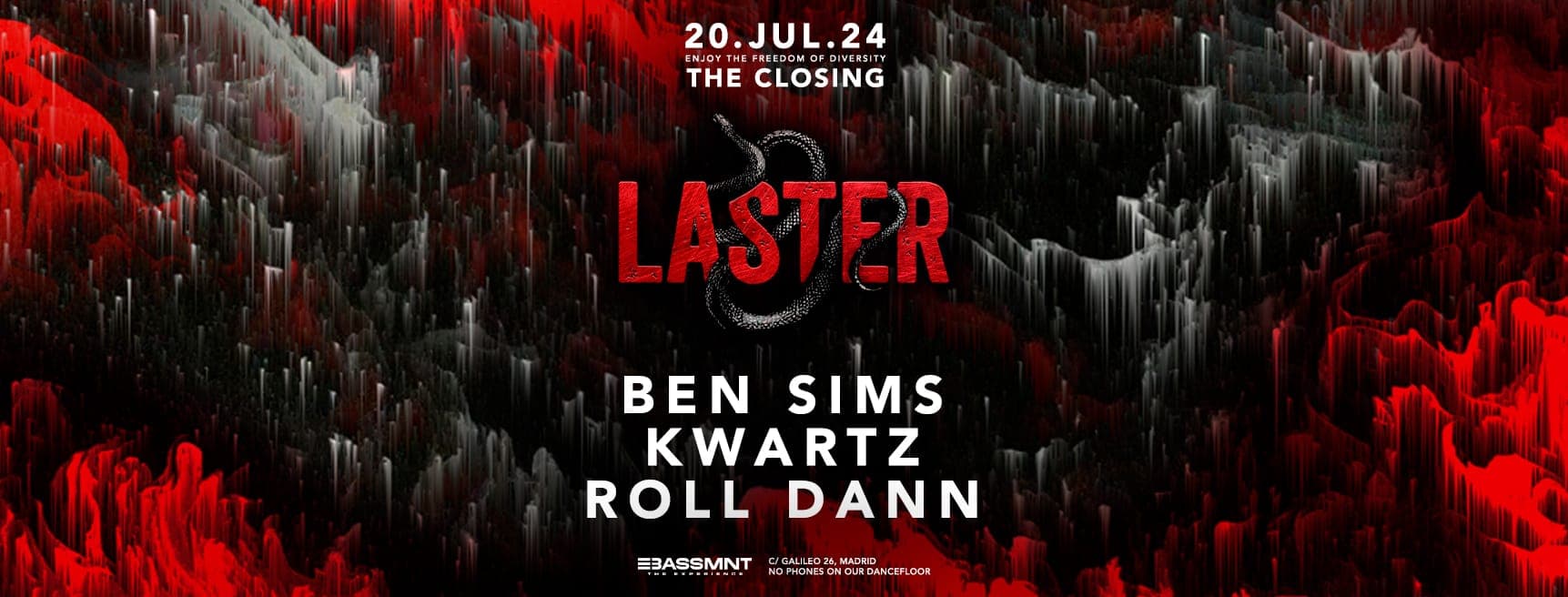 Laster Club presents THE CLOSING with Ben Sims, Kwartz & Roll Dann