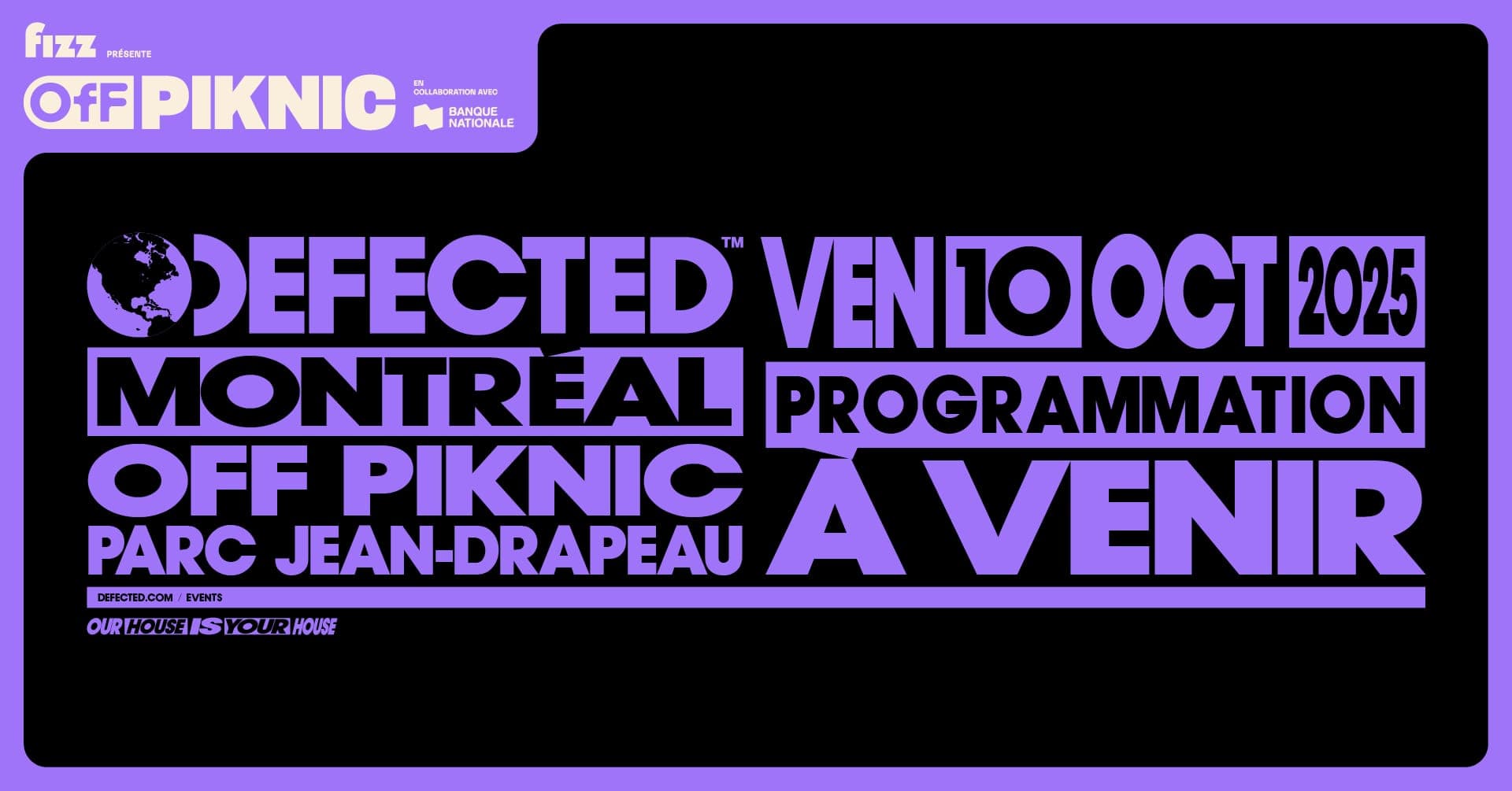 Defected Records au Parc Jean-Drapeau