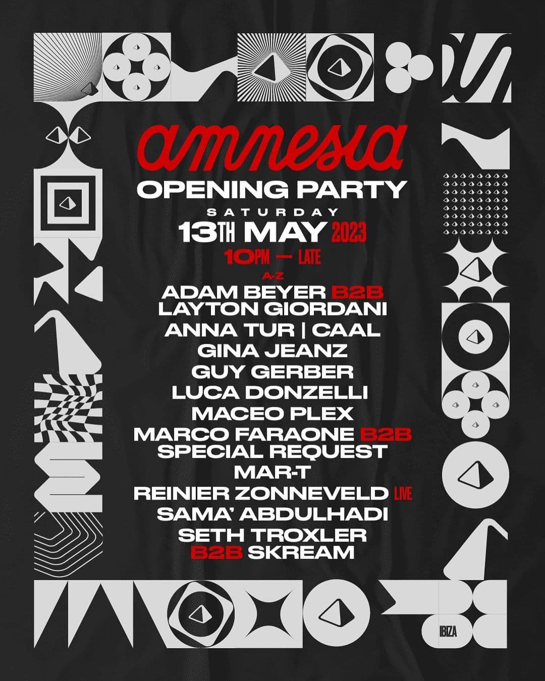 Amnesia Opening Party