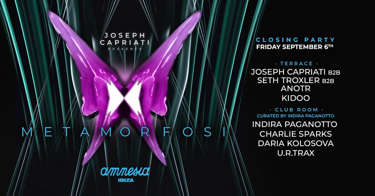 Joseph Capriati pres. Metamorfosi Closing