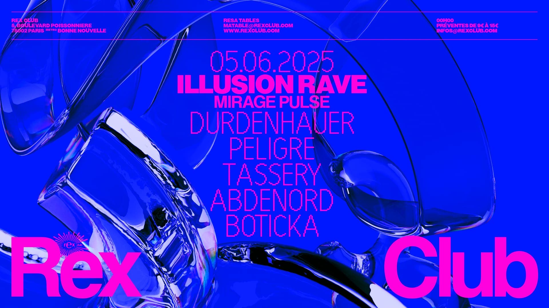 Illusion Rave Mirage Pulse: DURDENHAUER, Peligre, TASSERY, Abdenord, BOTICKA