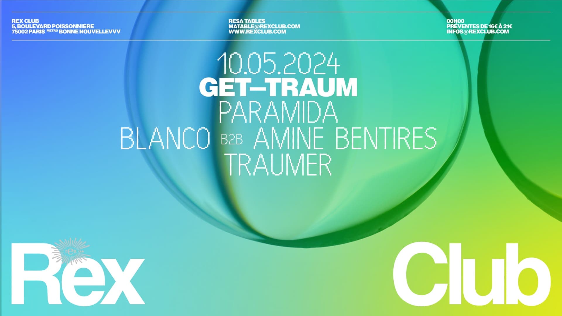 get—traum: PARAMIDA, Blanco b2b Amine Bentires, Traumer