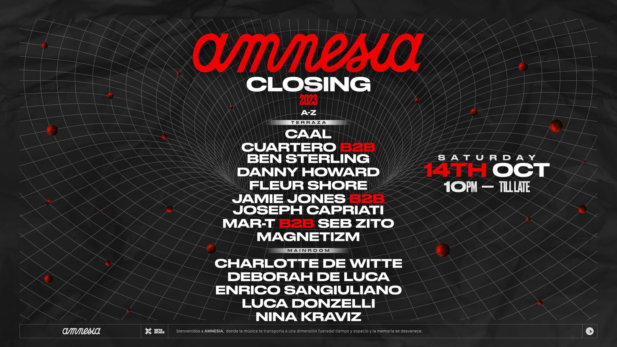 Amnesia Closing Party 2023