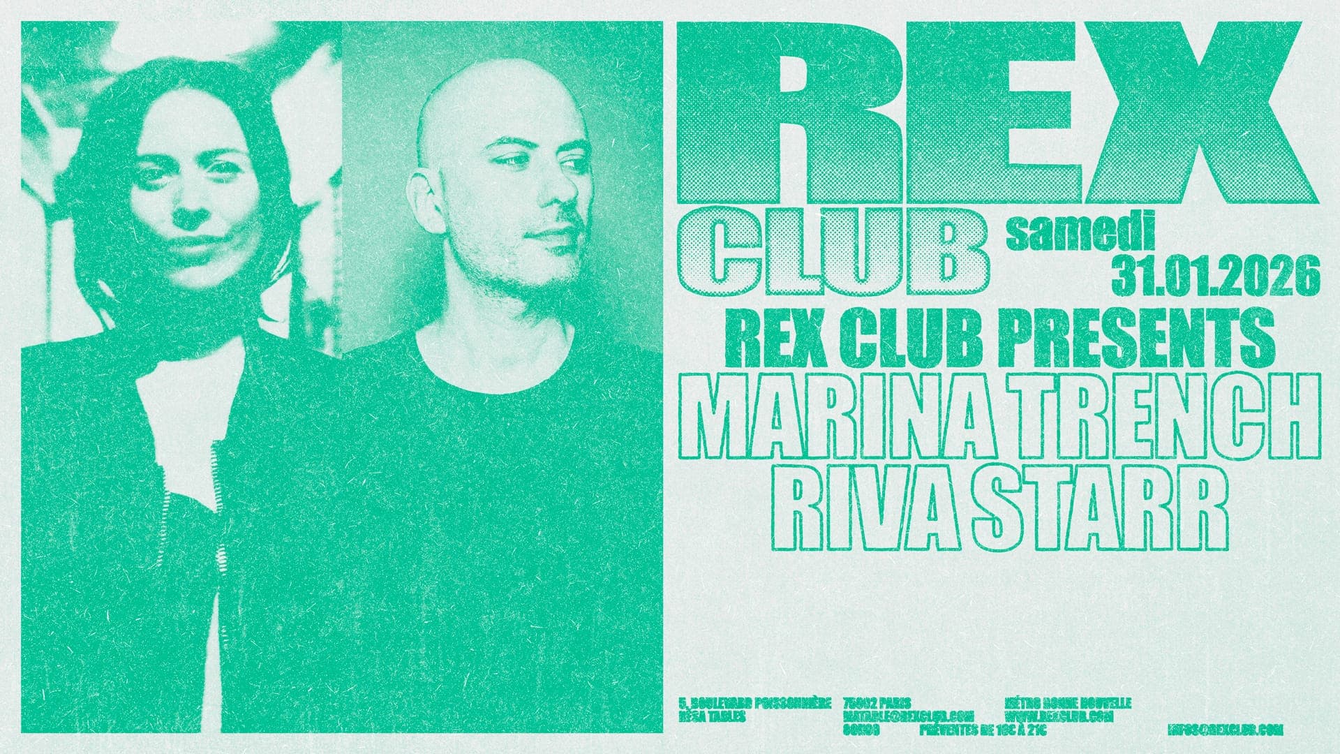 Rex Club presents: Marina Trench & Riva Starr
