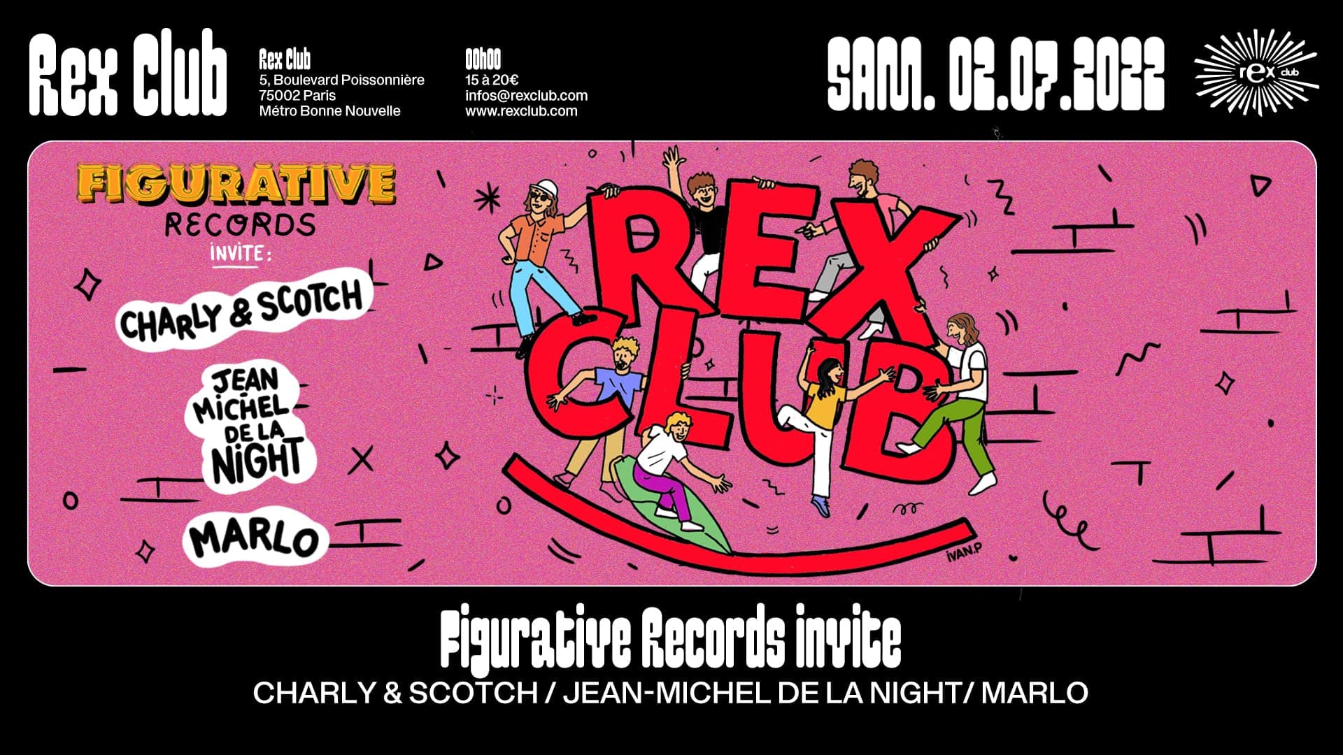 Figurative Records invite: Charly & Scotch, Jean-Michel de la Night, Marlo
