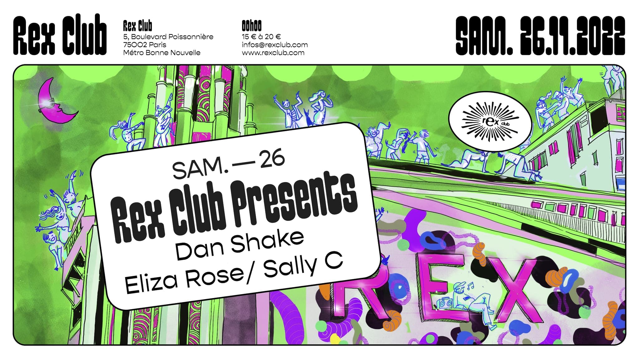 Rex Club presents: Dan Shake, Eliza Rose, Sally C