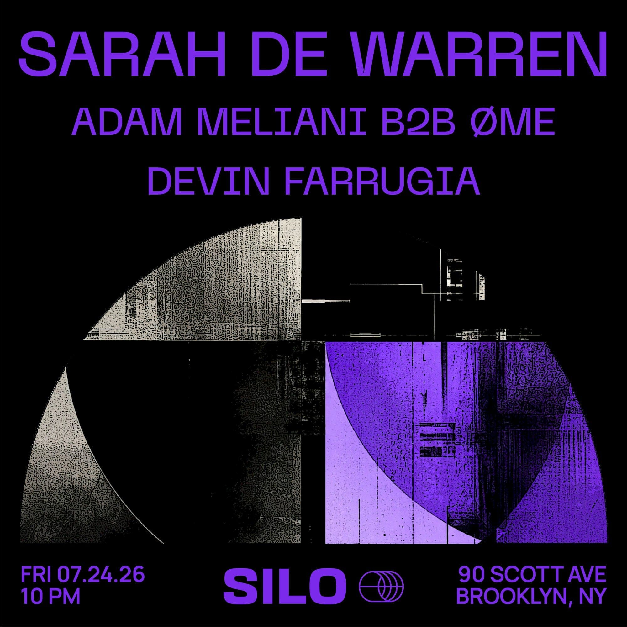 Sarah de Warren / Adam Meliani b2b ØME / Devin Farrugia