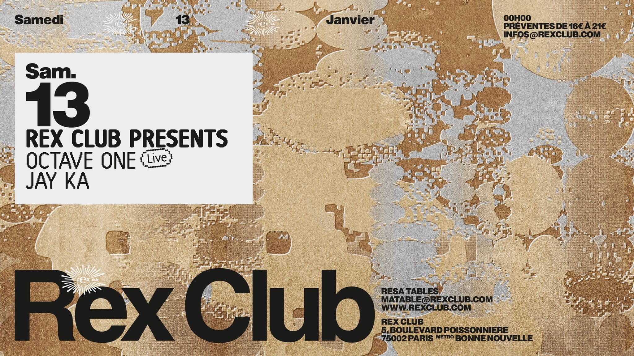 Rex Club presents: Octave One Live & Jay Ka