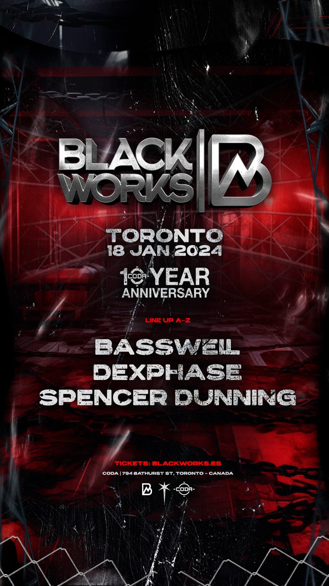 Blackworks x Coda 10 YEAR