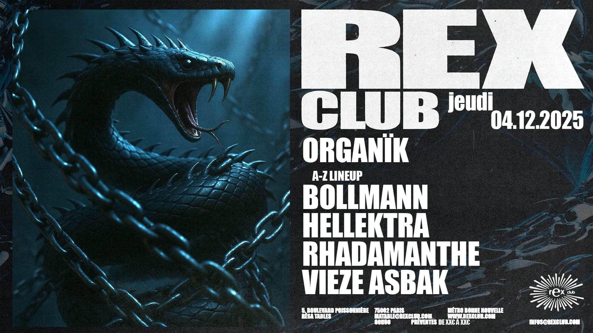 Organïk: Bollmann, Hellektra, Rhadamanthe, Vieze Asbak