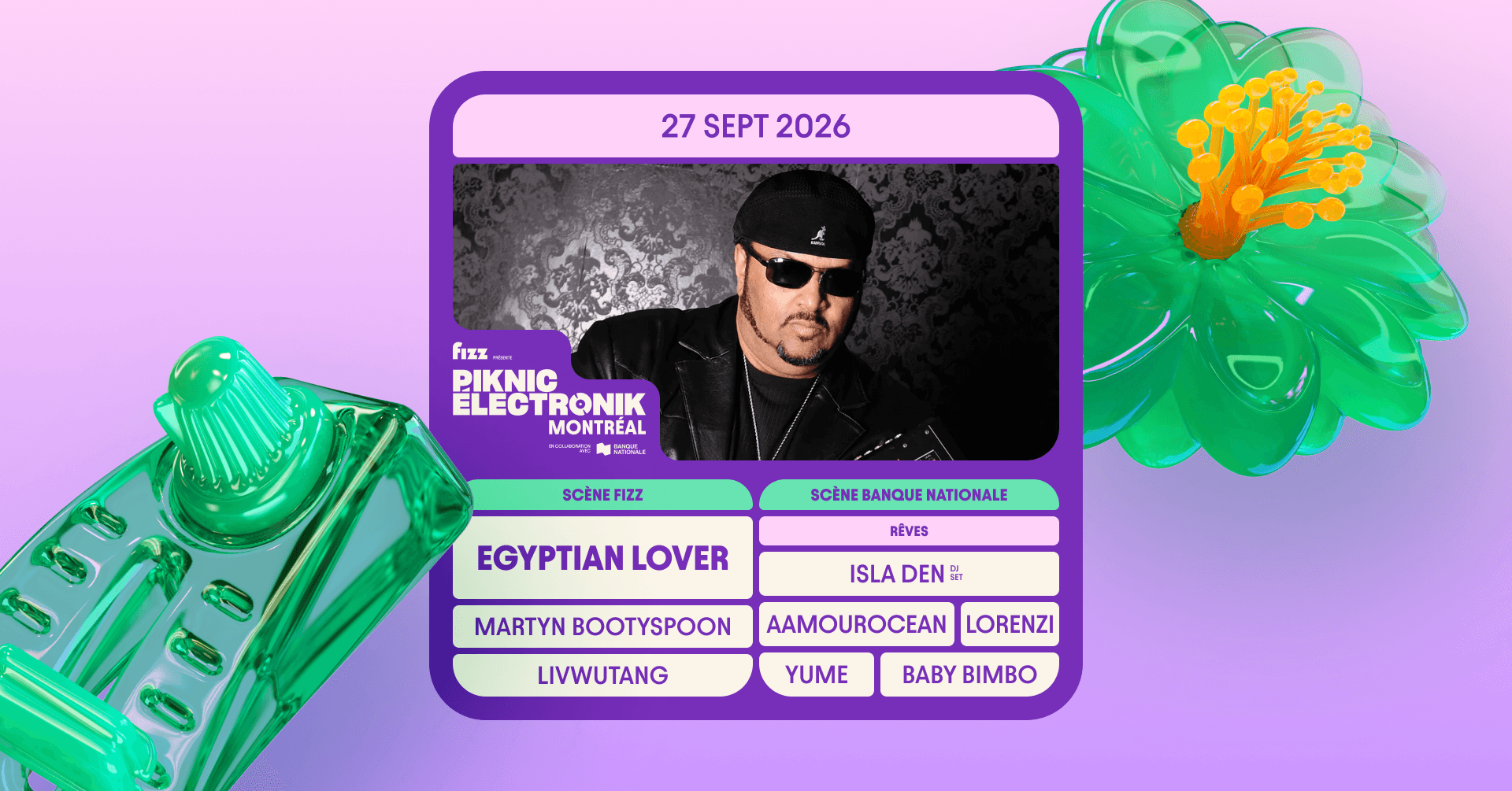Piknic Électronik MTL #17: Egyptian Lover, livwutang / Rêves